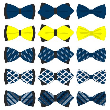 Tema büyük resimde bağları farklı türleri, bowties vari ayarla.