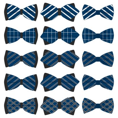 Tema büyük resimde bağları farklı türleri, bowties vari ayarla.