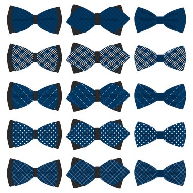 Tema büyük resimde bağları farklı türleri, bowties vari ayarla.