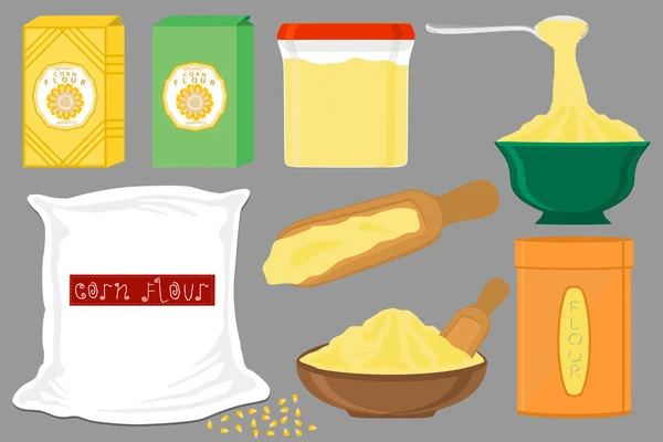 Tema üzerinde Illustration büyük set farklı türleri kaplar dolu Co