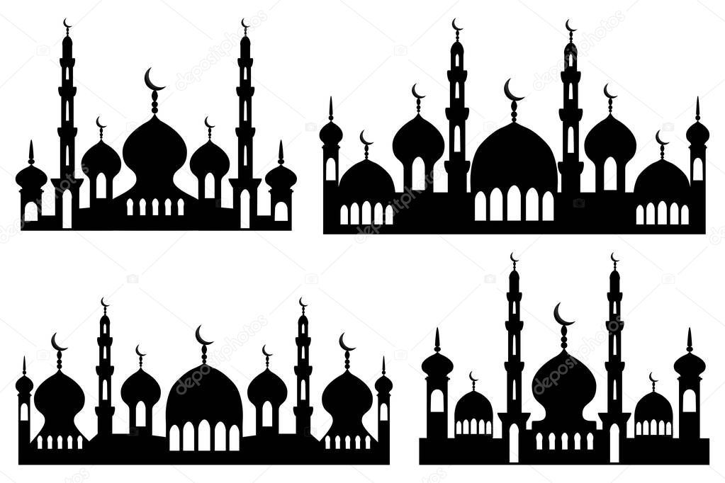 Illustration on theme different types mosques