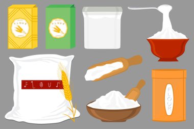 Tema üzerinde Illustration büyük set farklı türleri kaplar WH dolu