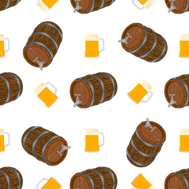 Tema büyük renkli desen oktoberfest İllüstrasyon