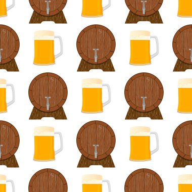 Tema büyük renkli desen oktoberfest İllüstrasyon