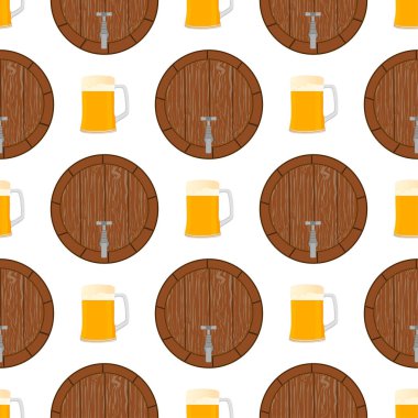 Tema büyük renkli desen oktoberfest İllüstrasyon