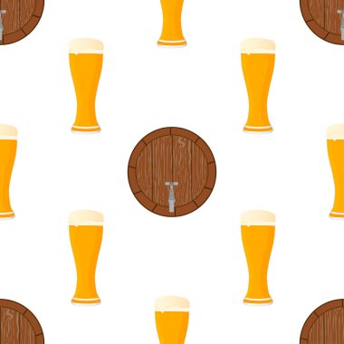 Tema büyük renkli desen oktoberfest İllüstrasyon