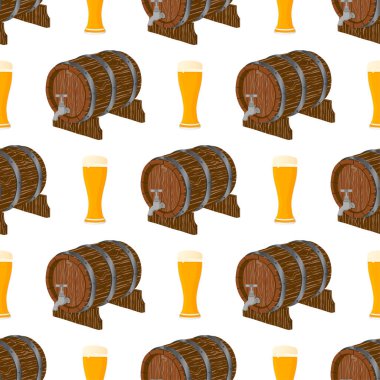 Tema büyük renkli desen oktoberfest İllüstrasyon