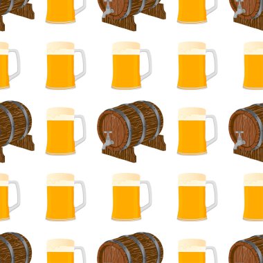 Tema büyük renkli desen oktoberfest İllüstrasyon