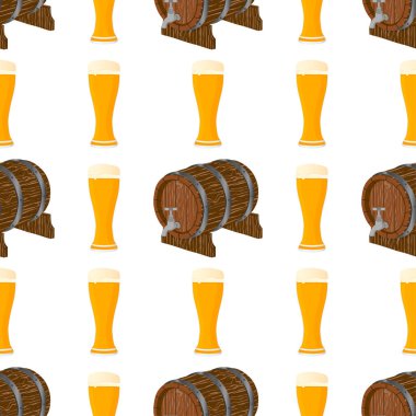 Tema büyük renkli desen oktoberfest İllüstrasyon