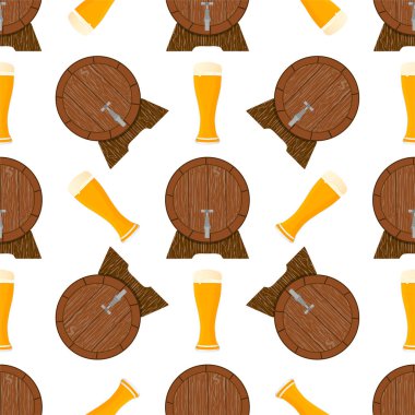 Tema büyük renkli desen oktoberfest İllüstrasyon