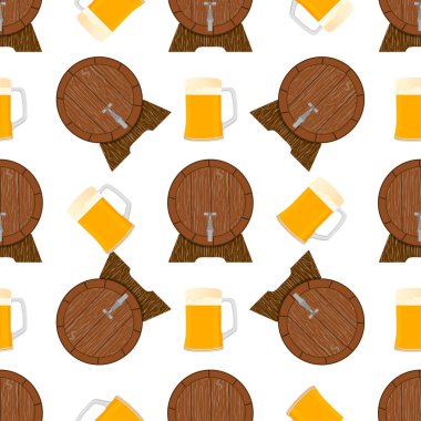 Tema büyük renkli desen oktoberfest İllüstrasyon