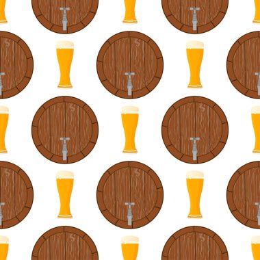 Tema büyük renkli desen oktoberfest İllüstrasyon