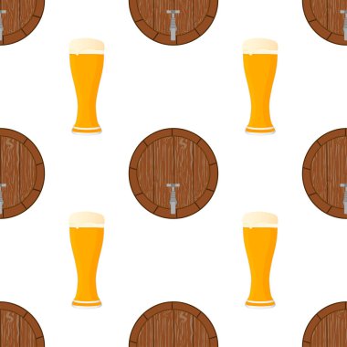 Tema büyük renkli desen oktoberfest İllüstrasyon