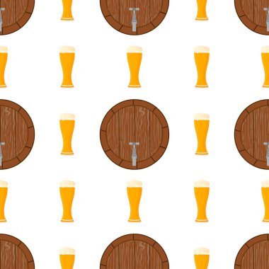 Tema büyük renkli desen oktoberfest İllüstrasyon