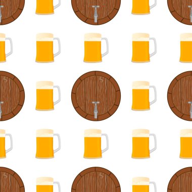 Tema büyük renkli desen oktoberfest İllüstrasyon