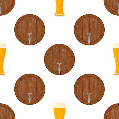 Tema büyük renkli desen oktoberfest İllüstrasyon