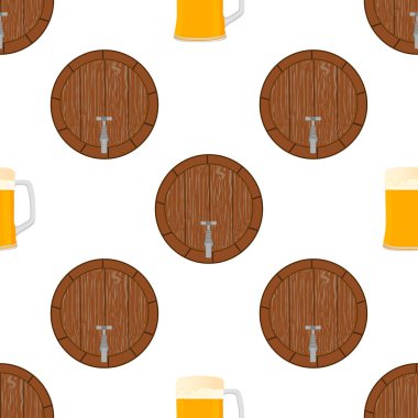 Tema büyük renkli desen oktoberfest İllüstrasyon