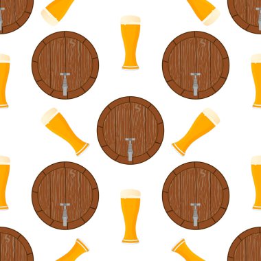 Tema büyük renkli desen oktoberfest İllüstrasyon