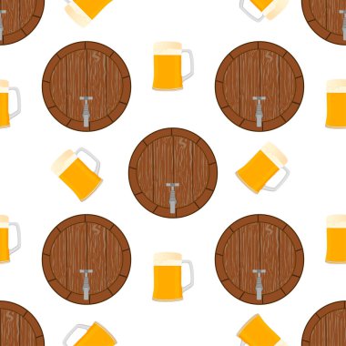 Tema büyük renkli desen oktoberfest İllüstrasyon