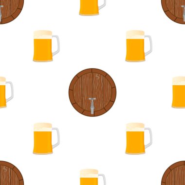 Tema büyük renkli desen oktoberfest İllüstrasyon