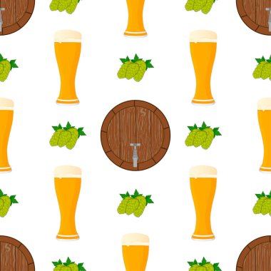 Tema büyük renkli desen oktoberfest İllüstrasyon