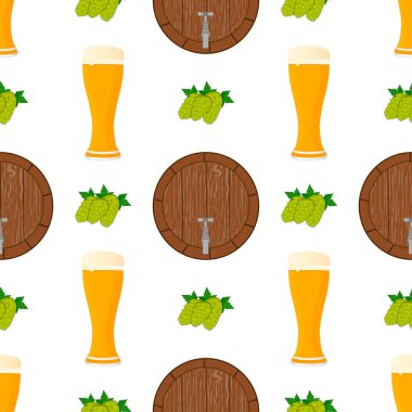 Tema büyük renkli desen oktoberfest İllüstrasyon