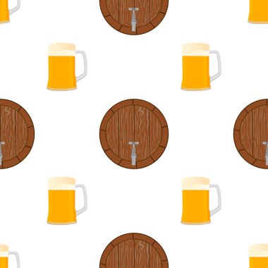 Tema büyük renkli desen oktoberfest İllüstrasyon