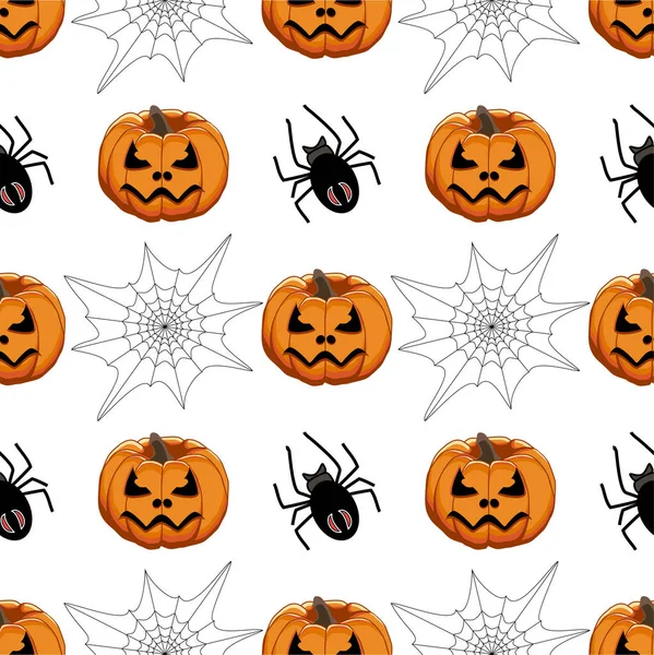 Ilustración sobre el tema patrón de color grande Halloween — Archivo Imágenes Vectoriales