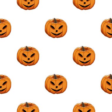 Büyük renkli Cadılar Bayramı temalı bir resim, dikişsiz turuncu balkabağı. Balkabağı koleksiyonu ve Cadılar Bayramı 'nda aksesuarlardan oluşan kusursuz bir desen. Kusursuz balkabağından nadir görülen Cadılar Bayramı.