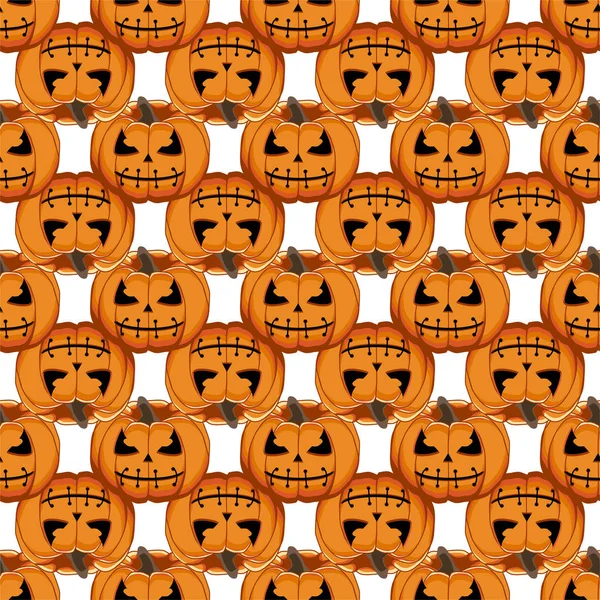 Ilustração sobre tema grande padrão colorido Halloween — Vetor de Stock