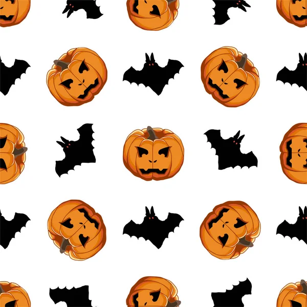 Ilustracja na temat duży kolorowy wzór Halloween — Wektor stockowy