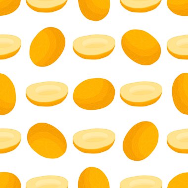 Tema üzerine resim büyük renkli dikişsiz kavun, fok balığı için parlak meyve deseni. Güzel, pürüzsüz tekrar kavundan oluşan meyve deseni. Kusursuz yumuşak kavundan basit renkli desenli meyve.