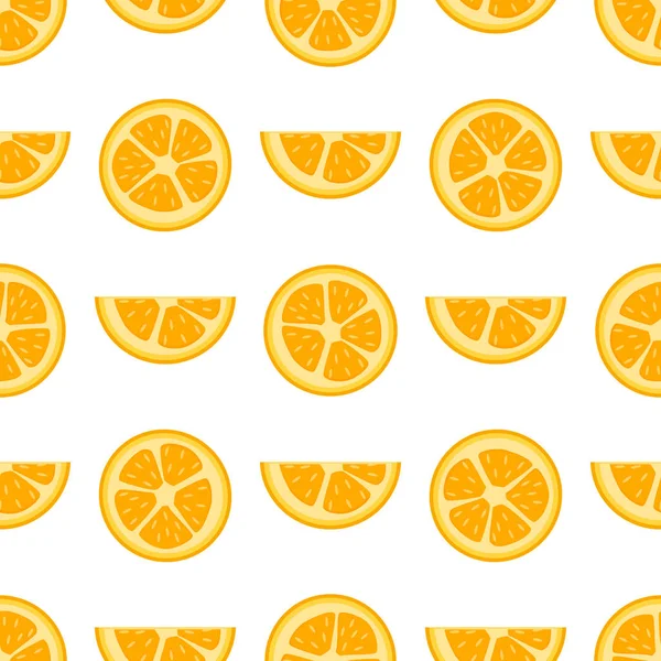 Ilustração Tema Grande Kumquat Sem Costura Colorido Padrão Fruta Brilhante — Vetor de Stock