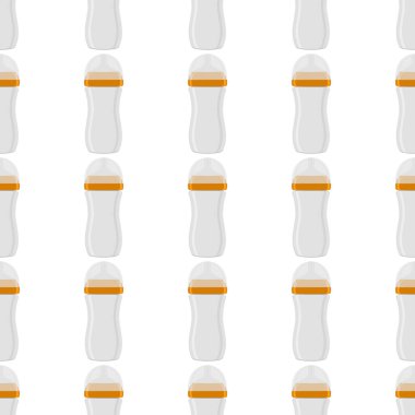 Renkli bebek sütü ve plastik emzik üzerine bir resim. Bebek sütü şişesi, yeni doğan bebeklere tahsilat yapmak için iyi bir emzik. Süt şişesinde emzik, bebek bakım ekipmanı..