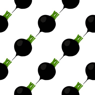 Tema parlak desenli siyah turp, fok için sebze kökü. Çok güzel siyah turptan oluşan sebze deseni, bir sürü kök. Kök siyah turptan basit renkli sebze deseni.