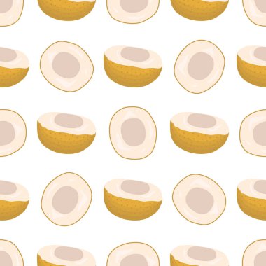 Tema üzerine resim büyük renkli, dikişsiz Longan, fok balığı için parlak meyve deseni. Güzel, pürüzsüz tekrar eden Longan 'dan oluşan meyve deseni. Kusursuz Longan 'dan basit renkli desenli meyve.