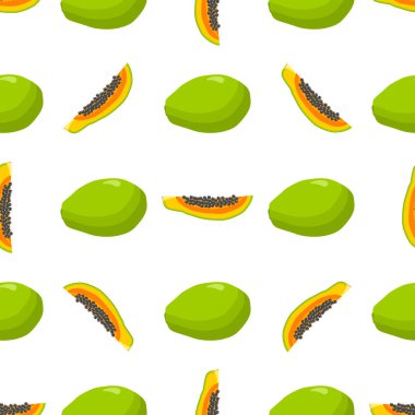 Tema üzerine resim büyük, renksiz papaya, fok balığı için parlak meyve deseni. Güzel, pürüzsüz, tekrarlayan papayadan oluşan meyve deseni. Dikensiz papaya 'dan basit renkli desenli meyve.