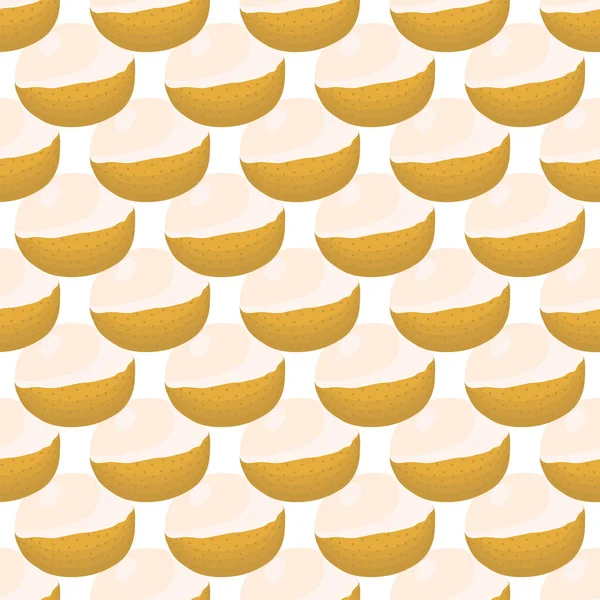 Illustration Theme Big Colored Seamless Longan Bright Fruit Pattern Seal — Stock Vector