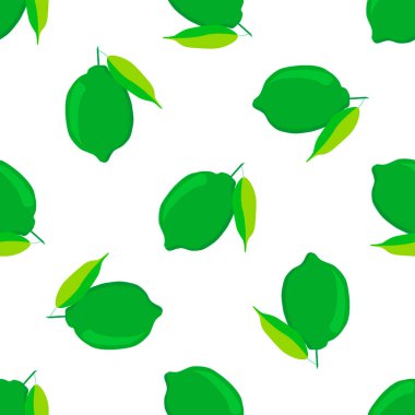 Tema üzerine resim büyük, renksiz yeşil limon, fok balığı için parlak meyve deseni. Güzel, pürüzsüz, tekrar eden kireçten oluşan meyve deseni. Tertemiz yeşil kireçten elde edilen basit renkli desenli meyveler.