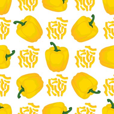 Parlak desenli dolma biber, fok için sebze biberi teması. Sebzeli dolmalık biber deseni, bir sürü kırmızı biber. Capsicum dolma biberinden basit renkli sebze deseni