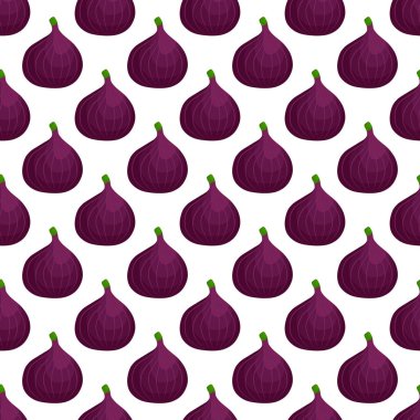 Tema üzerine resim büyük, renksiz mor incir, fok balığı için parlak meyve deseni. Güzel, pürüzsüz, tekrar eden incirden oluşan meyve deseni. Kusursuz mor incirden basit renkli desenli meyveler..