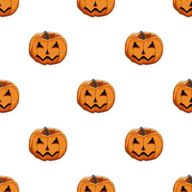 Büyük renkli Cadılar Bayramı temalı bir resim, dikişsiz turuncu balkabağı. Balkabağı koleksiyonu ve Cadılar Bayramı 'nda aksesuarlardan oluşan kusursuz bir desen. Kusursuz balkabağından nadir görülen Cadılar Bayramı.