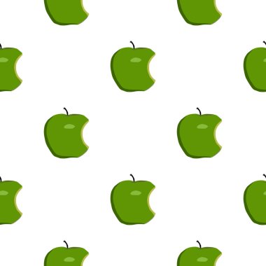 Tema üzerine resim büyük renkli dikişsiz elma, fok balığı için parlak meyve deseni. Güzel, pürüzsüz tekrar eden elmadan oluşan meyve deseni. Kusursuz güzellik elmasından basit renkli desenli meyve.