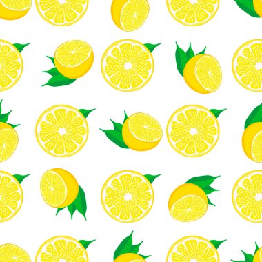 Tema üzerine resim, büyük, renksiz, sarı limon, fok balığı için parlak meyve deseni. Güzel, pürüzsüz tekrar eden limondan oluşan meyve deseni. Tertemiz limondan basit renkli desenli meyveler..