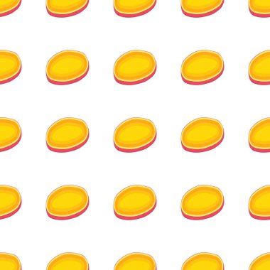 Parlak desenli tatlı patates, fok için sebze yer elması teması. Sebze şablonu çok güzel tatlı patatesten ve bolca yer elmasından oluşuyor. Tatlı patatesten basit renkli sebze deseni..