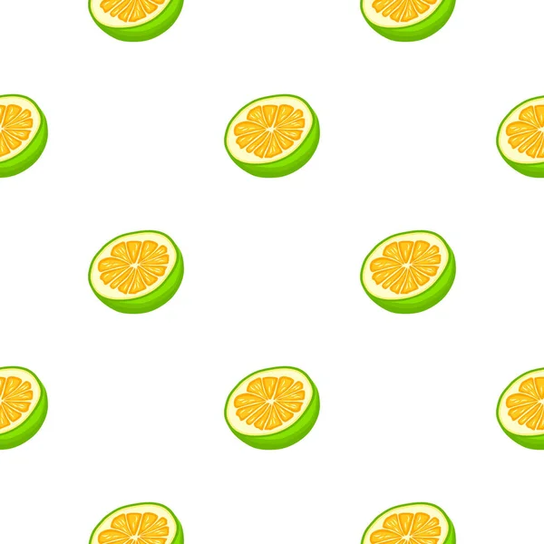 Ilustración Tema Grande Pomelo Sin Costura Color Patrón Fruta Brillante — Vector de stock