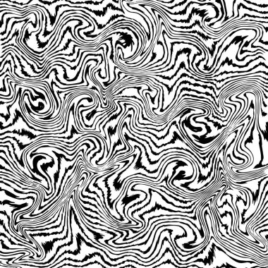 Soyut siyah ve beyaz girdap deseni