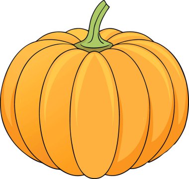 Of pumpkins isolated on a transparent background. cut-out.. AI generated. Vector icon