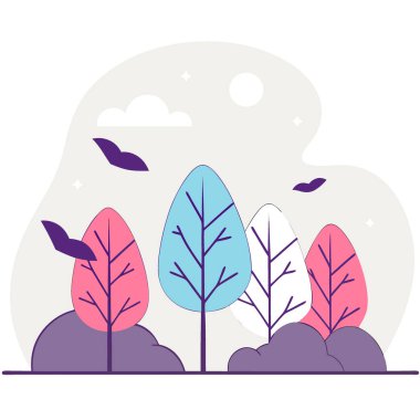 Parlak renkli sonbahar yaprakları. Sonbahar renkleri. Cadılar Bayramı. Özenle seçilmiş bir arka plan. Yapay zeka üretildi. Vektör simgesi