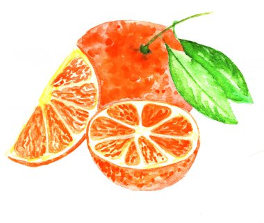 suluboya ile boyalı turuncu